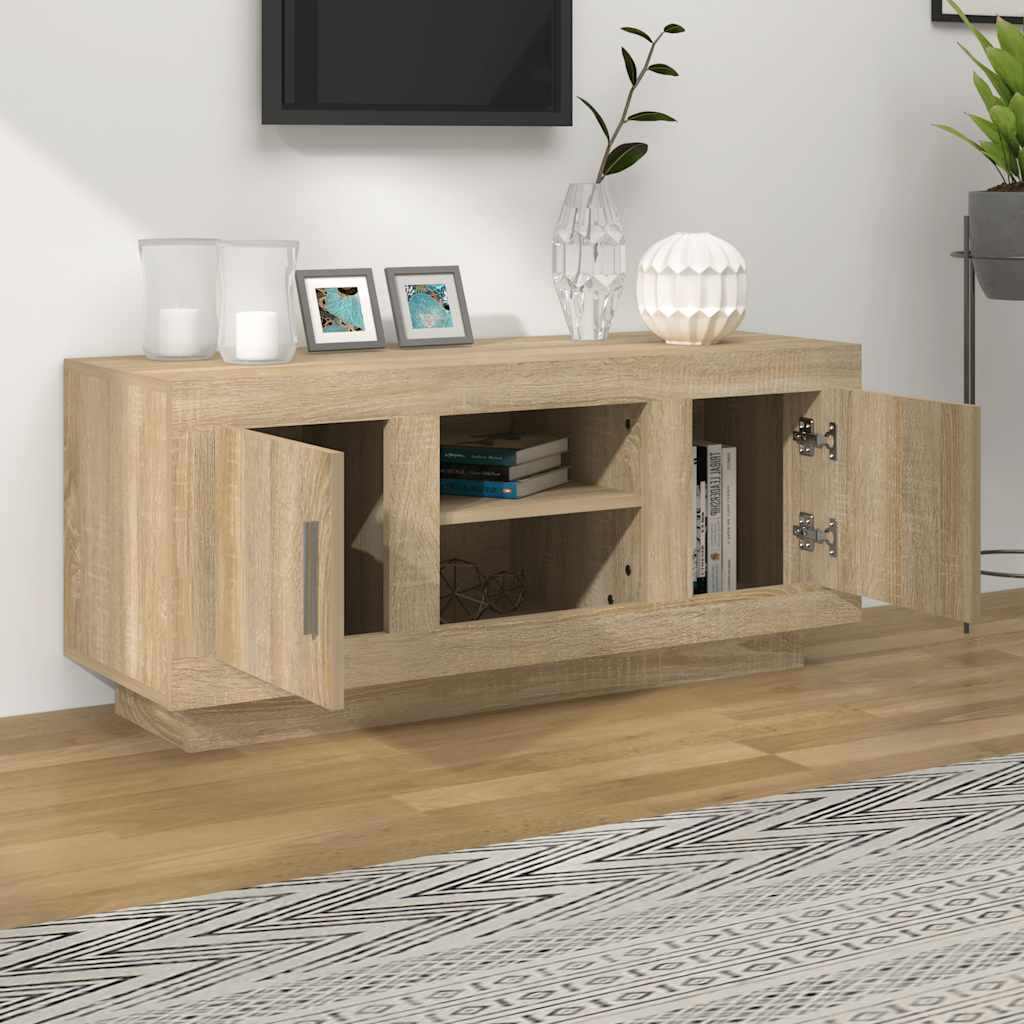 TV ormarić boja hrasta 102x35x45 cm od konstruiranog drva