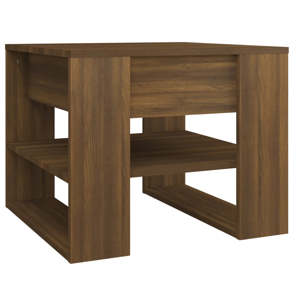 Stolić za kavu boja Smeđa 55,5x55x45 cm konstruirano drvo