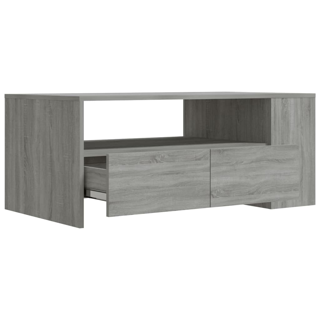 Stolić za kavu boja hrasta 102x55x42 cm konstruirano drvo