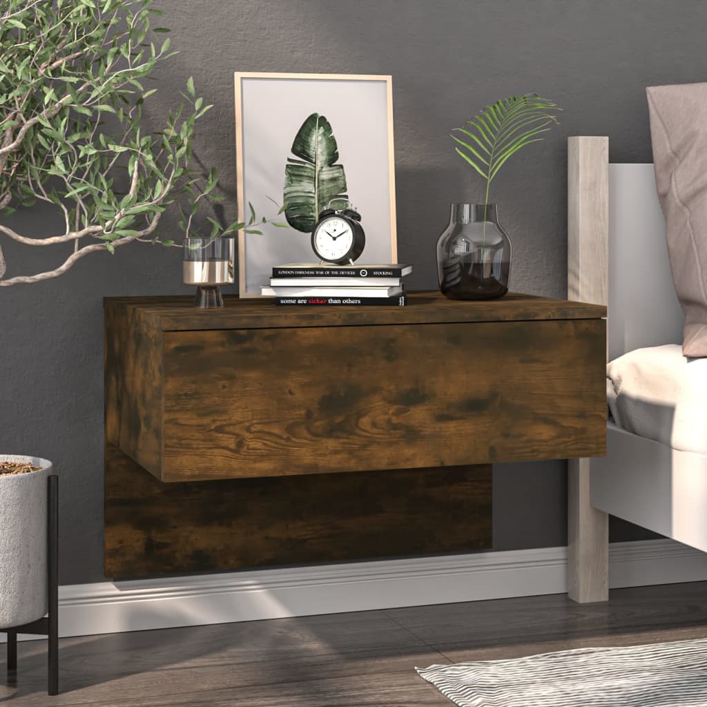Zidni noćni ormarić boja dimljenog hrasta