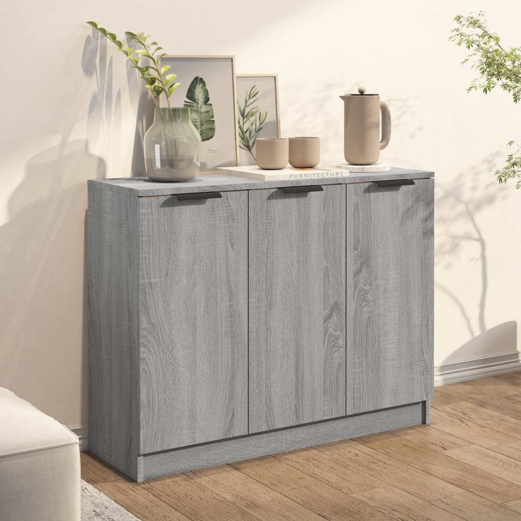 Komoda boja sivog hrasta sonome 90,5x30x70 cm konstruirano drvo