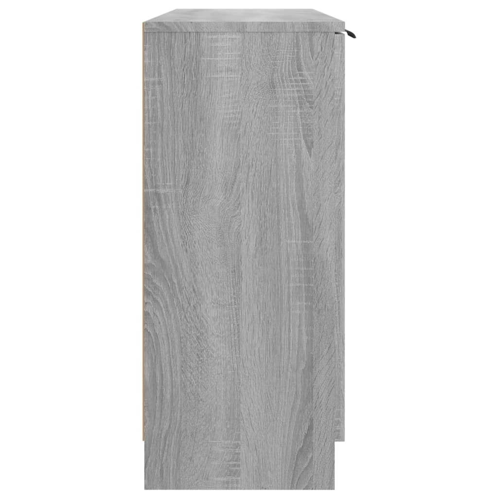 Komoda boja sivog hrasta sonome 90,5x30x70 cm konstruirano drvo
