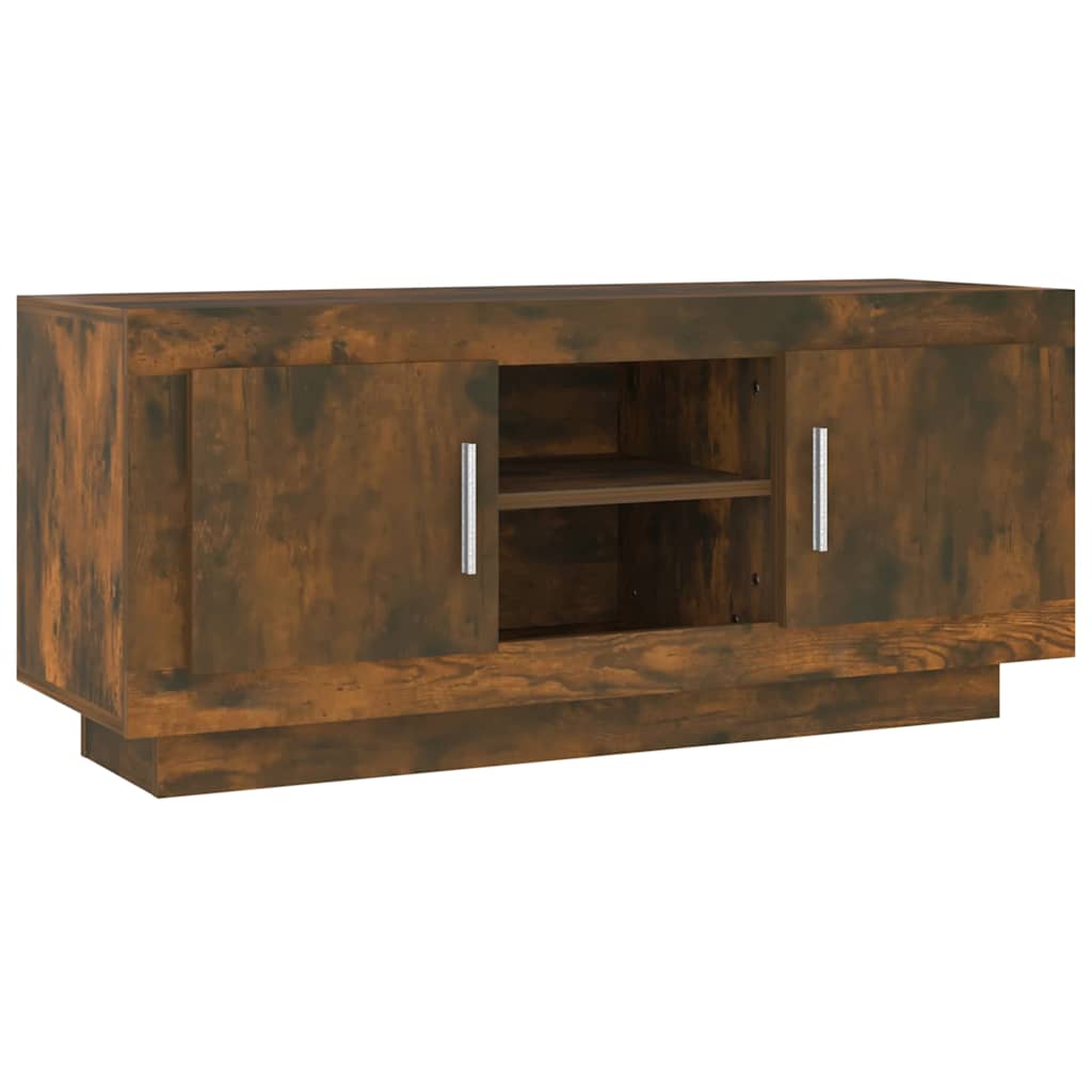 TV ormarić boja dimljenog hrasta 102x35x45 cm konstruirano drvo
