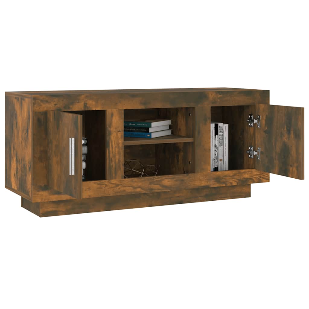 TV ormarić boja dimljenog hrasta 102x35x45 cm konstruirano drvo