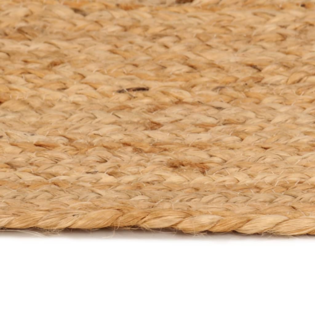 Ukrasni pleteni tepih od jute 240 cm okrugli