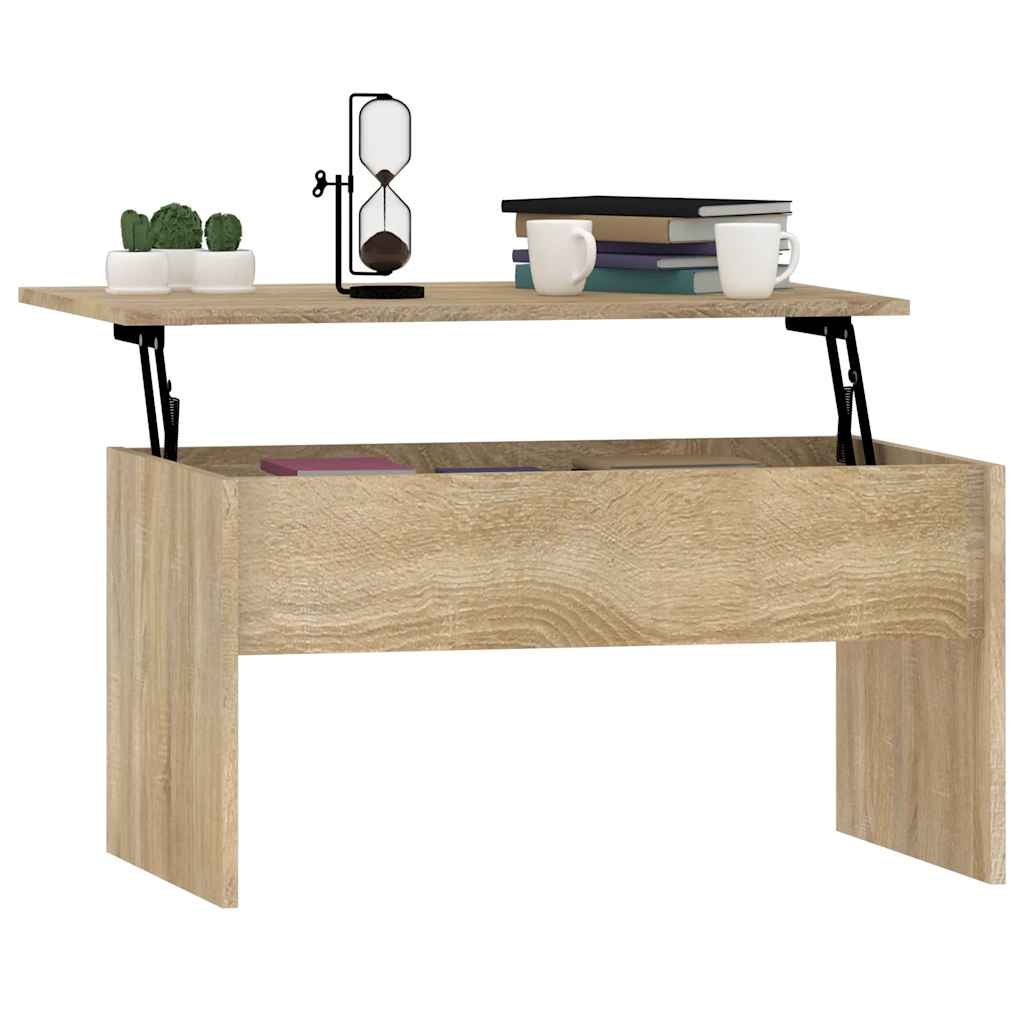 Stolić za kavu boja hrasta 80x50,5x41,5 cm konstruirano drvo