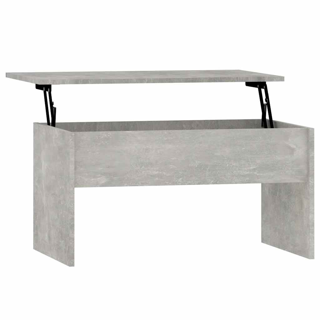 Stolić za kavu boja betona 80x50,5x41,5 cm konstruirano drvo
