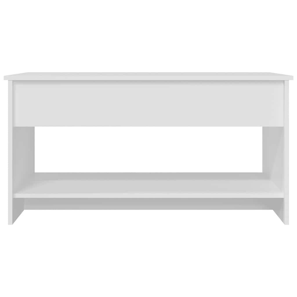 Stolić za kavu bijeli 102x50x52,5 cm od konstruiranog drva
