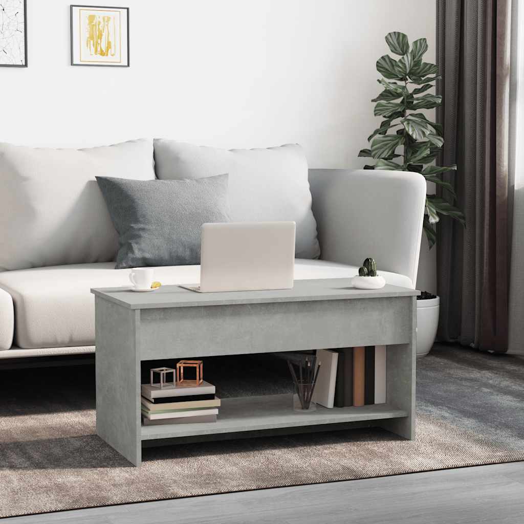 Stolić za kavu boja betona 102x50,5x52,5 cm konstruirano drvo
