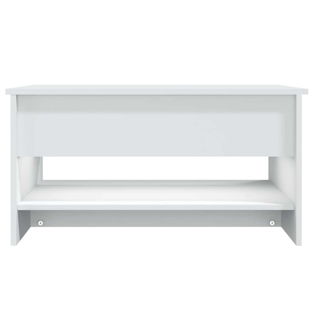 Stolić za kavu bijeli 80 x 50 x 40 cm od konstruiranog drva
