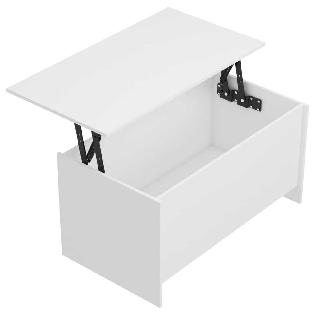 Stolić za kavu bijeli 102x55,5x52,5 cm od konstruiranog drva