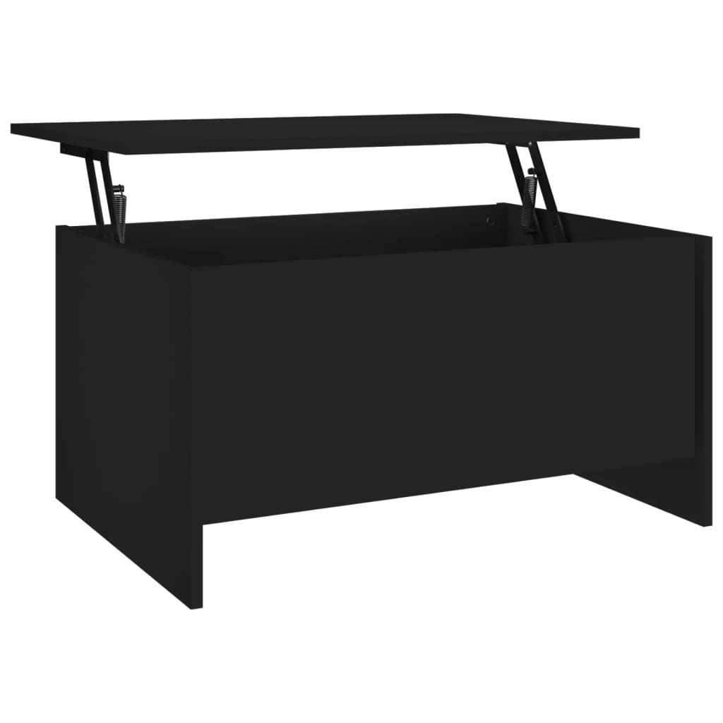Stolić za kavu crni 80x55,5x41,5 cm od konstruiranog drva