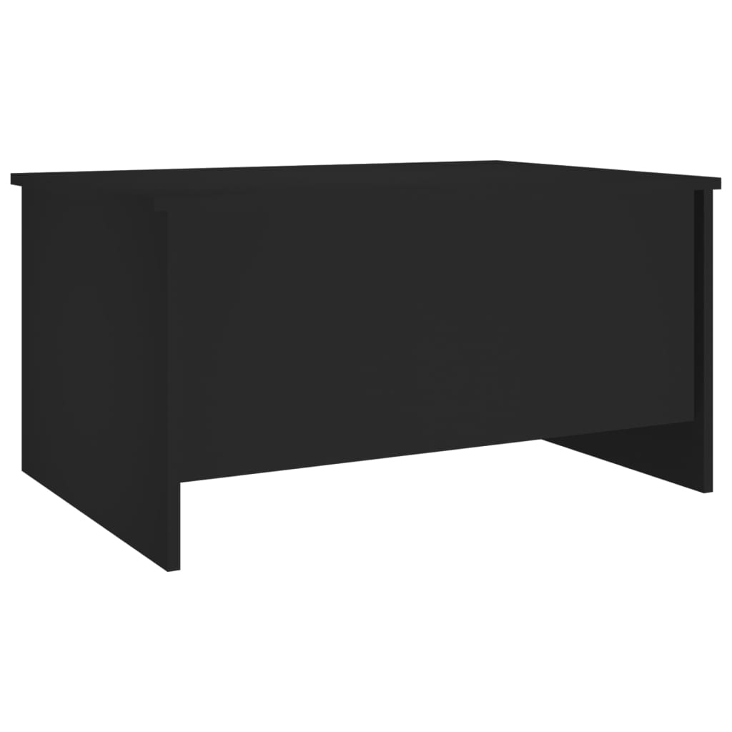 Stolić za kavu crni 80x55,5x41,5 cm od konstruiranog drva