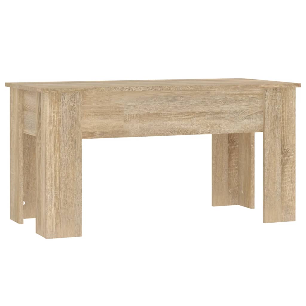 Stolić za kavu boja hrasta 101x49x52 cm konstruirano drvo