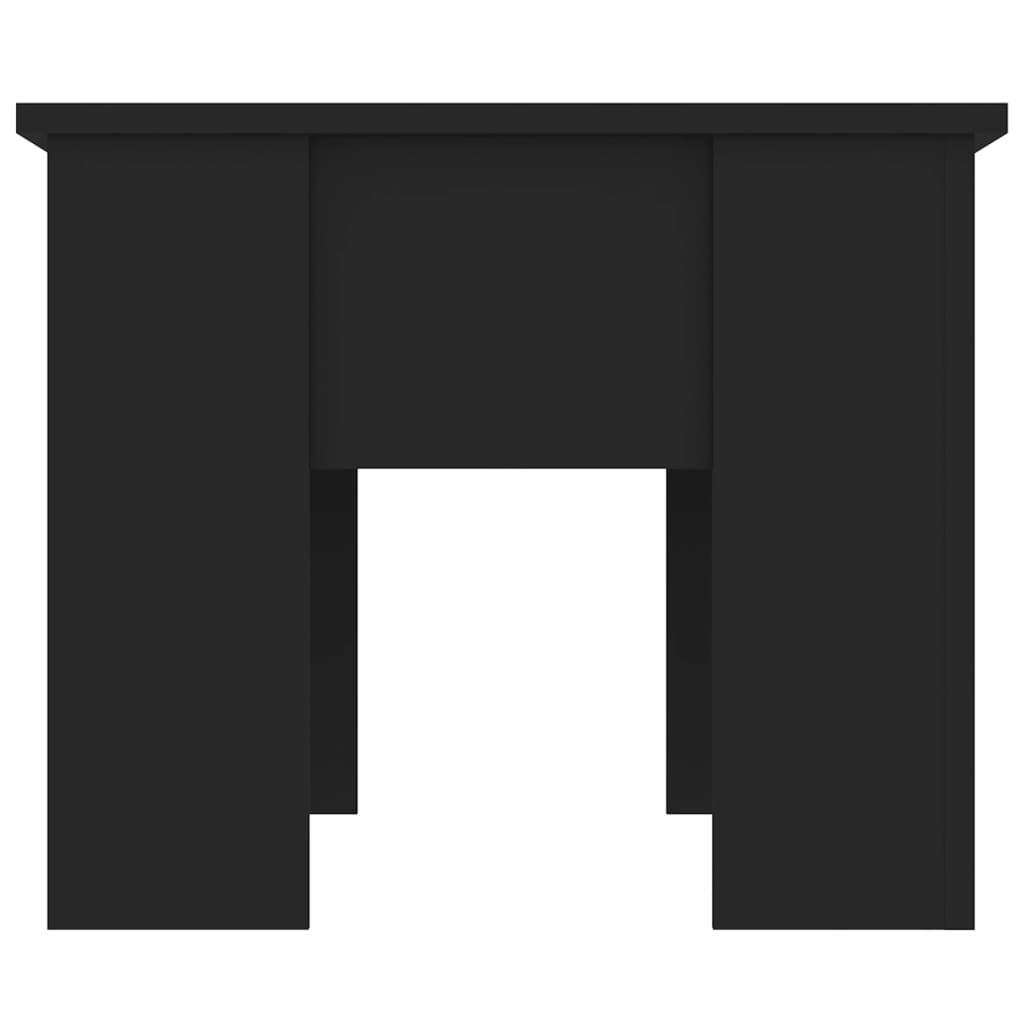 Stolić za kavu crni 79 x 49 x 41 cm od konstruiranog drva