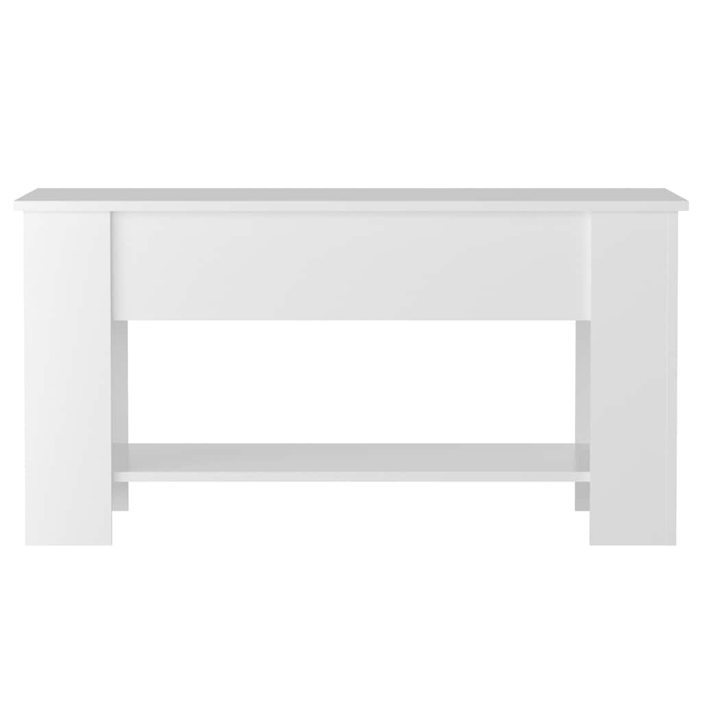 Stolić za kavu sjajni bijeli 101x49x52 cm konstruirano drvo