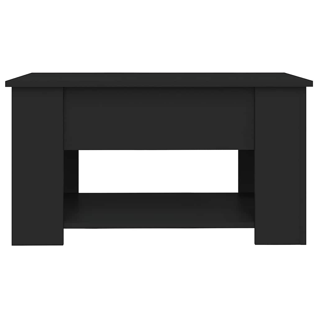 Stolić za kavu crni 79 x 49 x 41 cm od konstruiranog drva