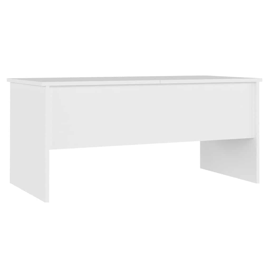 Stolić za kavu bijeli 102x50,5x46,5 cm od konstruiranog drva