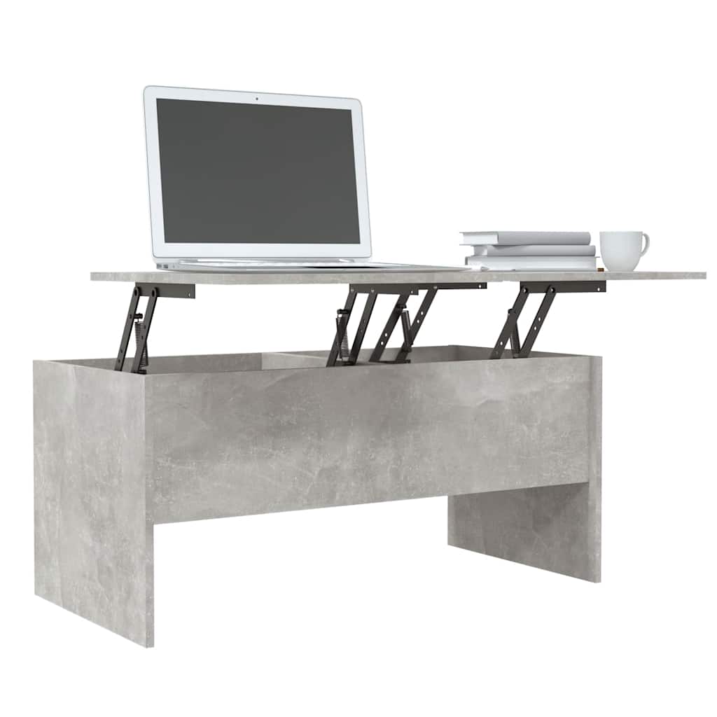 Stolić za kavu boja betona 102x50,5x46,5 cm konstruirano drvo