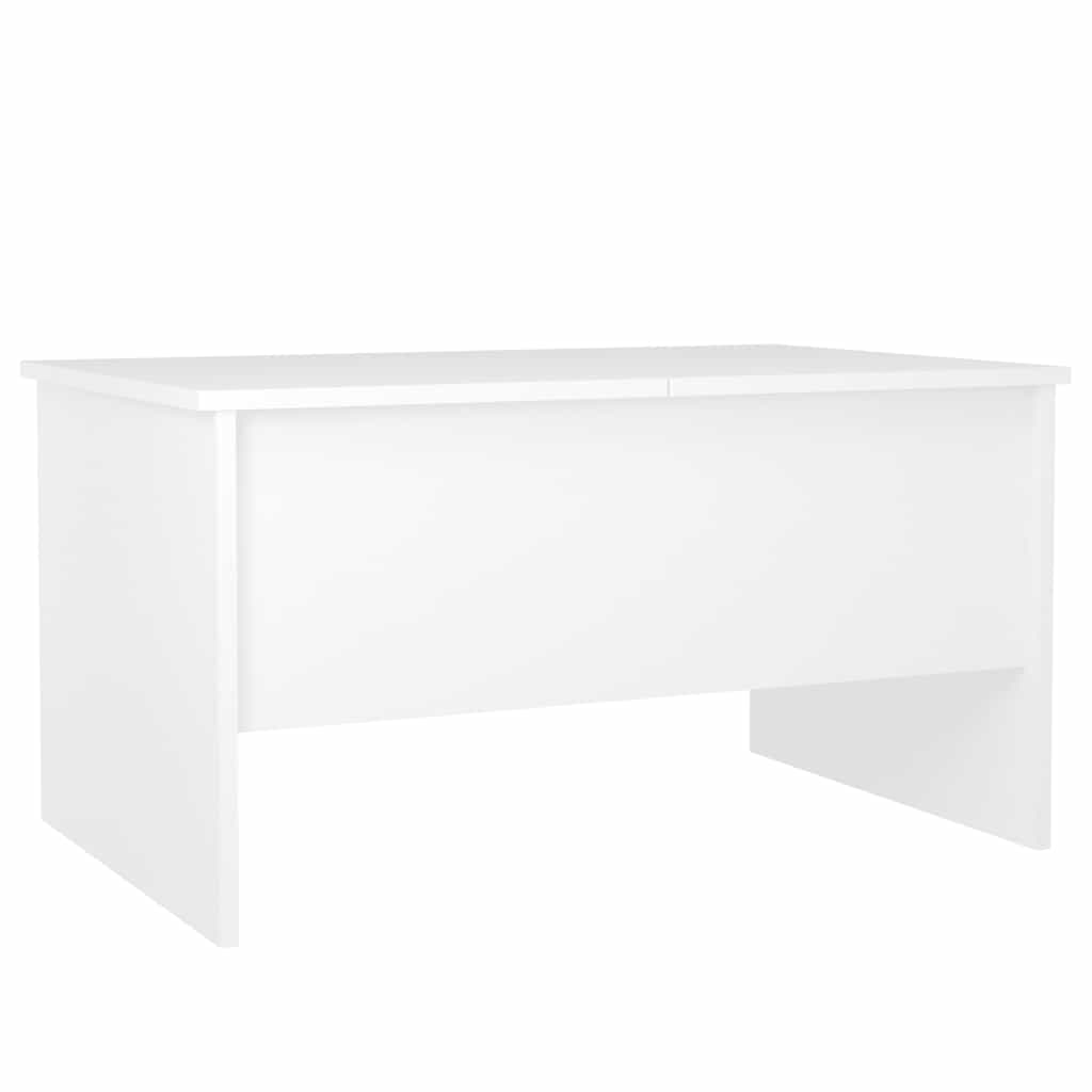 Stolić za kavu bijeli 80x50x42,5 cm od konstruiranog drva