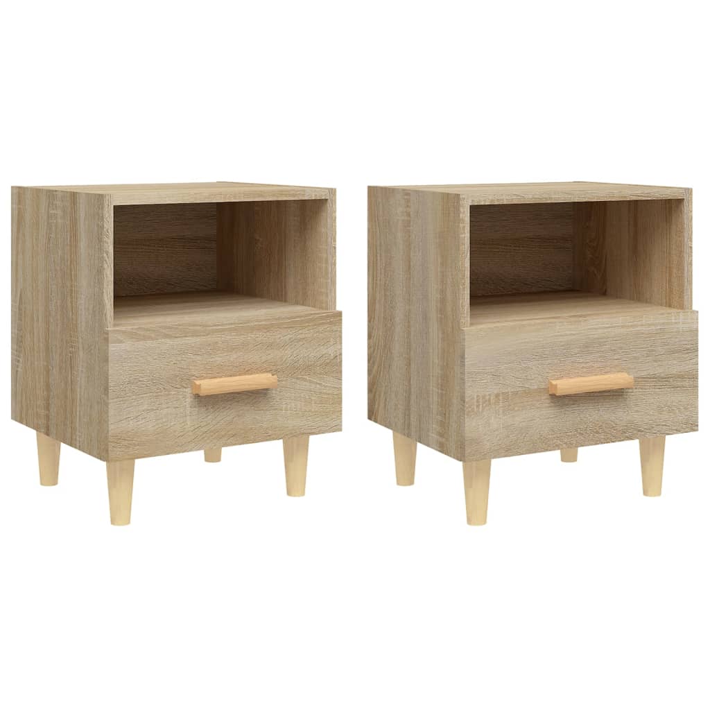 Noćni ormarići 2 kom boja hrasta sonome 40 x 35 x 47 cm