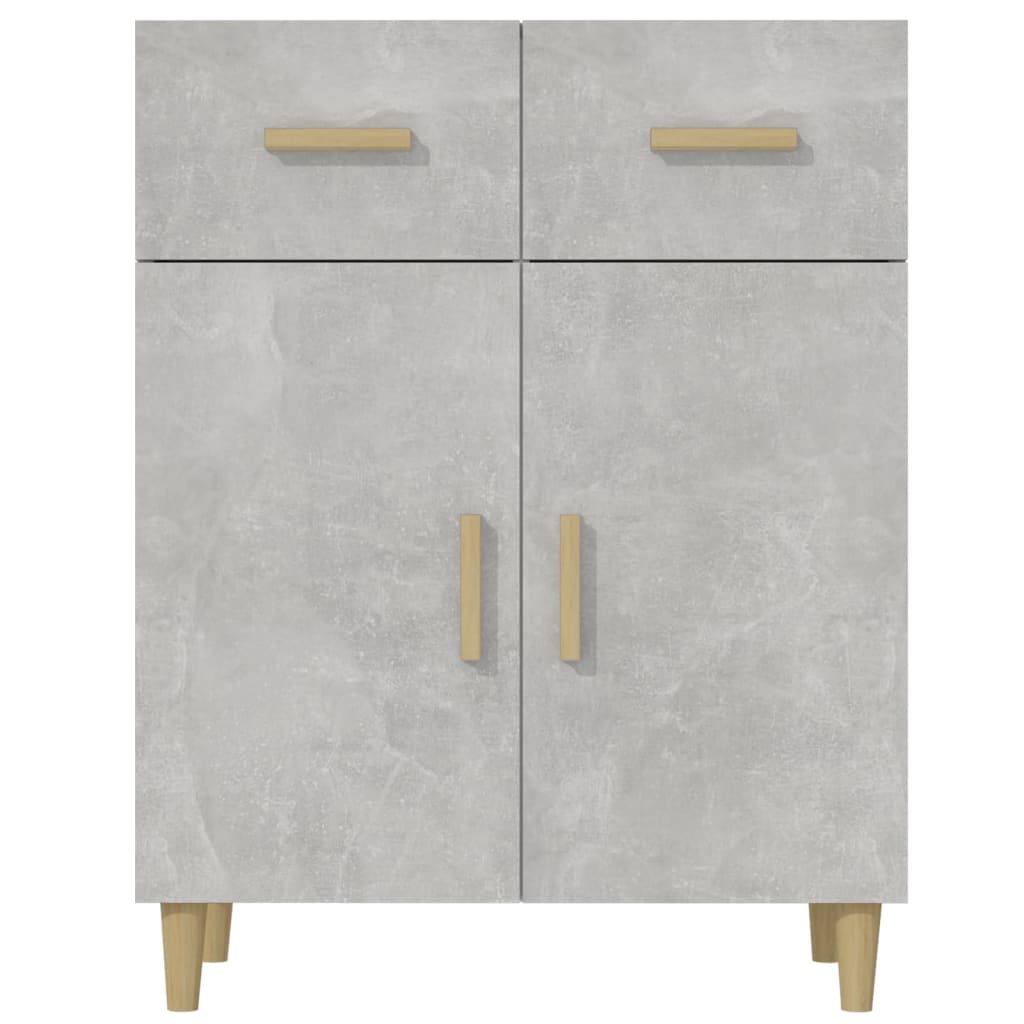 Komoda siva boja betona 69,5x34x89 cm od konstruiranog drva