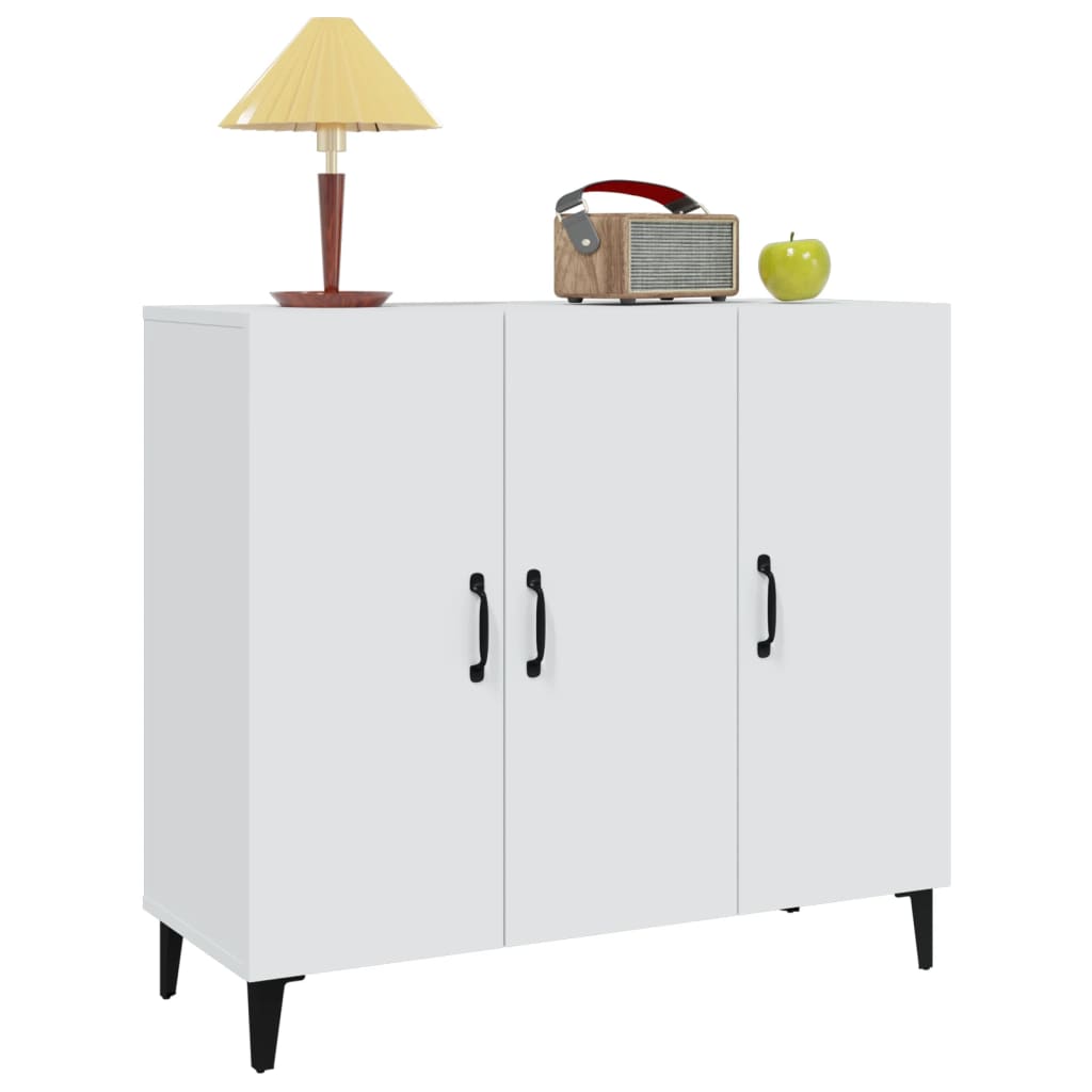 Komoda bijela 90x34x80 cm od konstruiranog drva