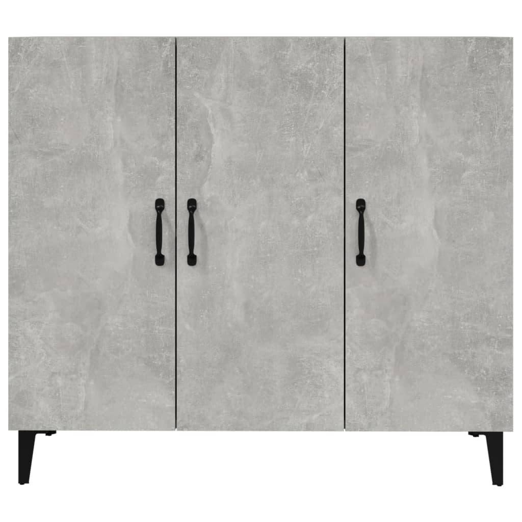 Komoda siva boja betona 90x34x80 cm od konstruiranog drva
