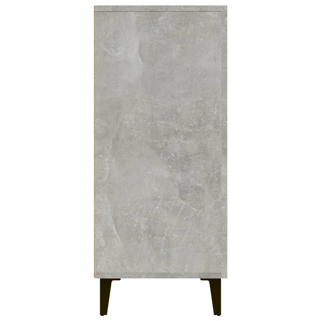 Komoda siva boja betona 90x34x80 cm od konstruiranog drva