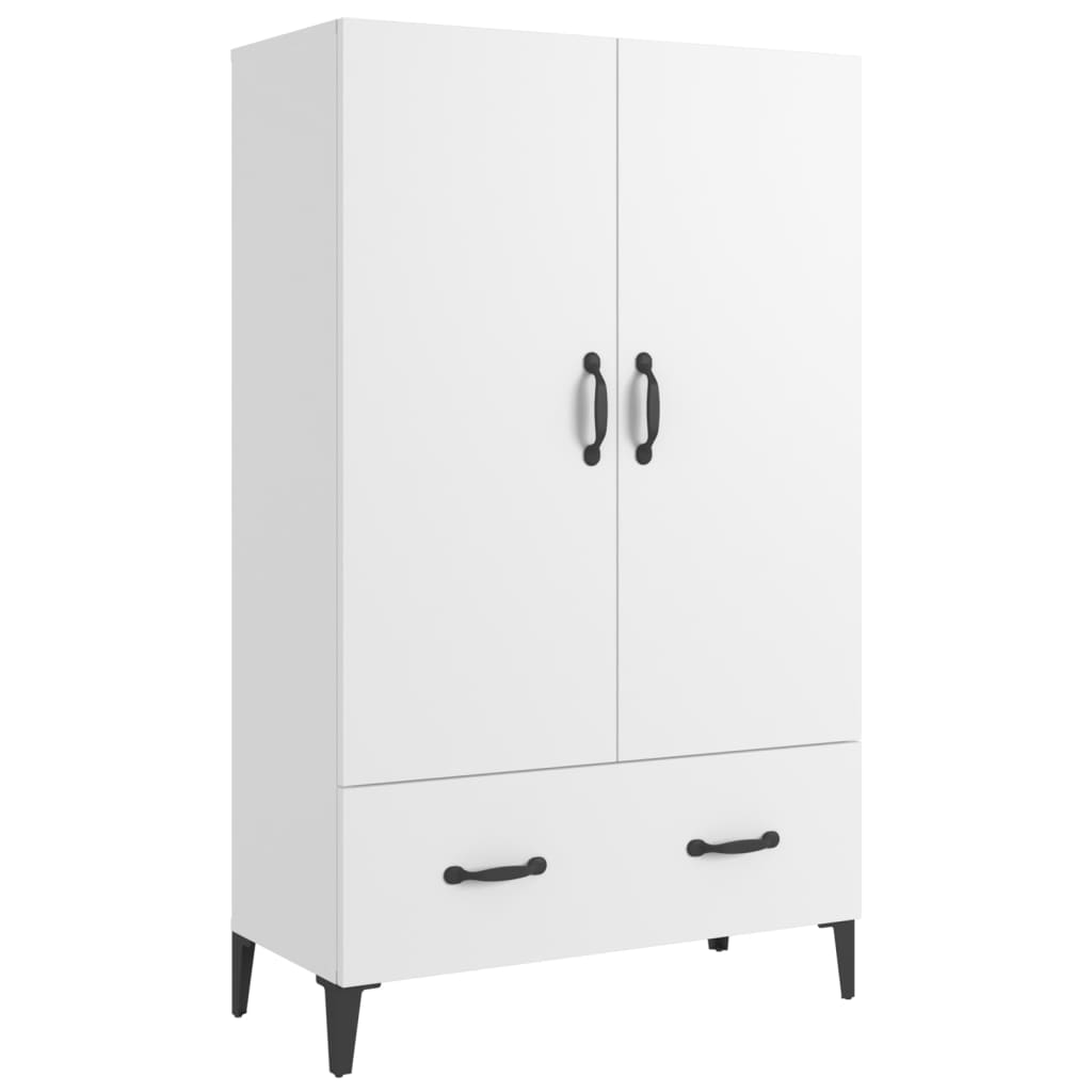 Visoka komoda bijela 70 x 31 x 115 cm od konstruiranog drva