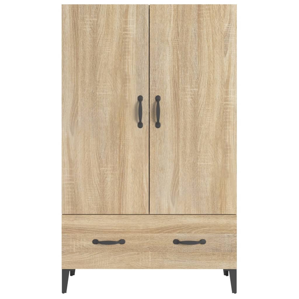 Visoka komoda boja hrasta sonome 70x31x115 cm konstruirano drvo