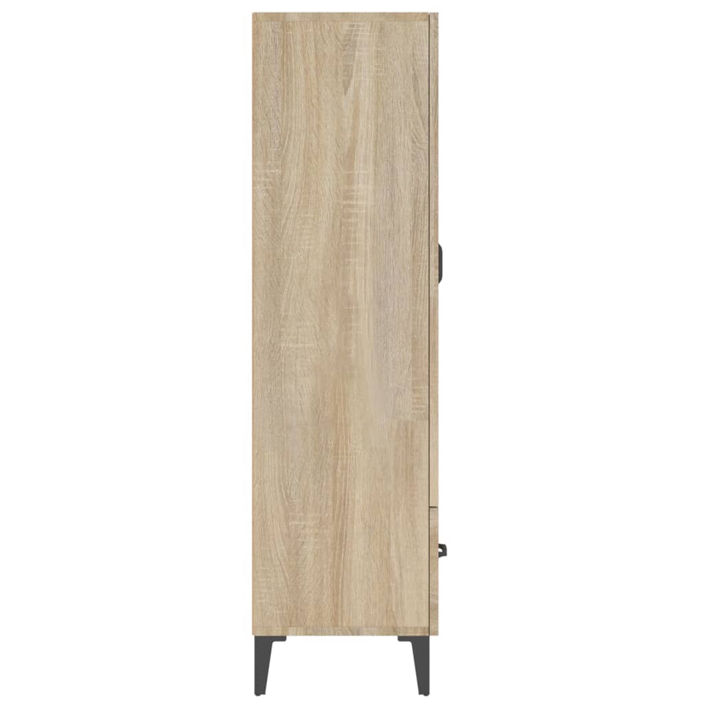 Visoka komoda boja hrasta sonome 70x31x115 cm konstruirano drvo