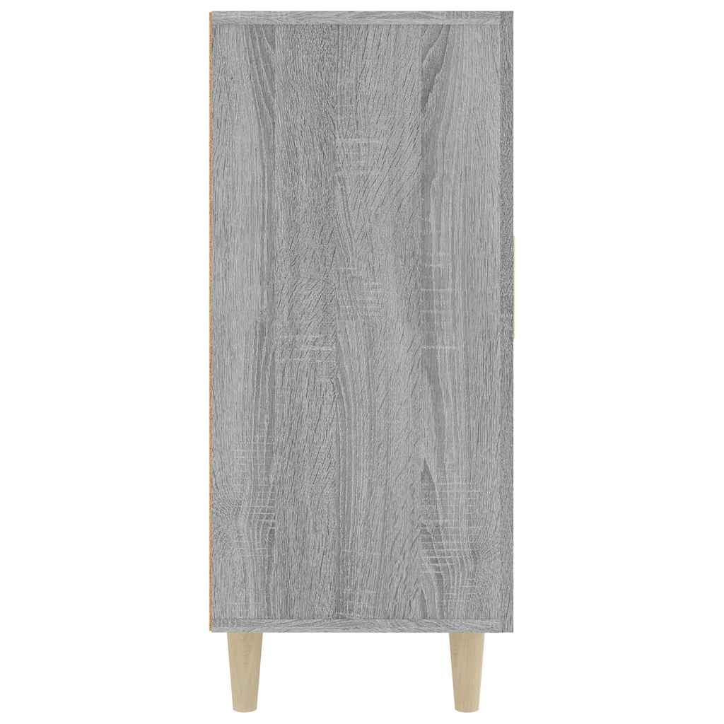 Komoda boja hrasta sonome 90 x 34 x 80 cm konstruirano drvo Siva