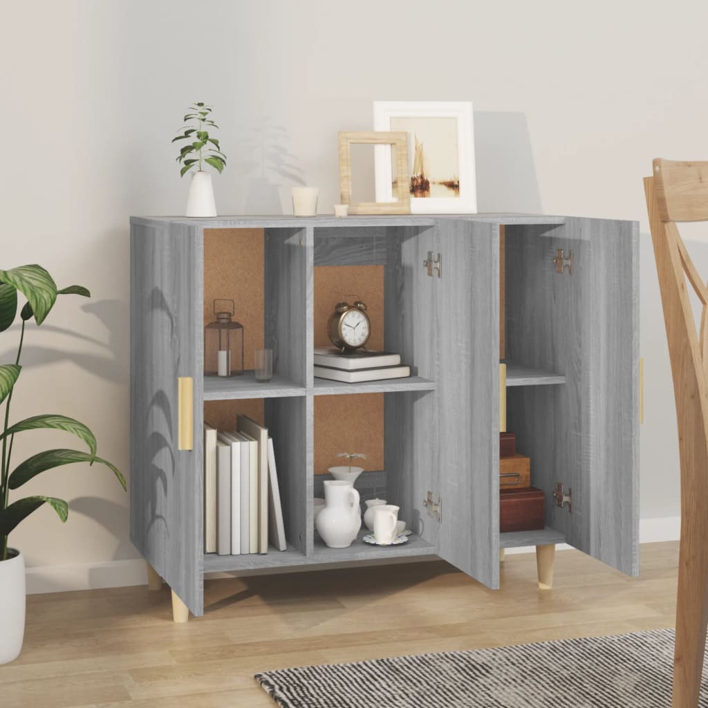 Komoda boja hrasta sonome 90 x 34 x 80 cm konstruirano drvo