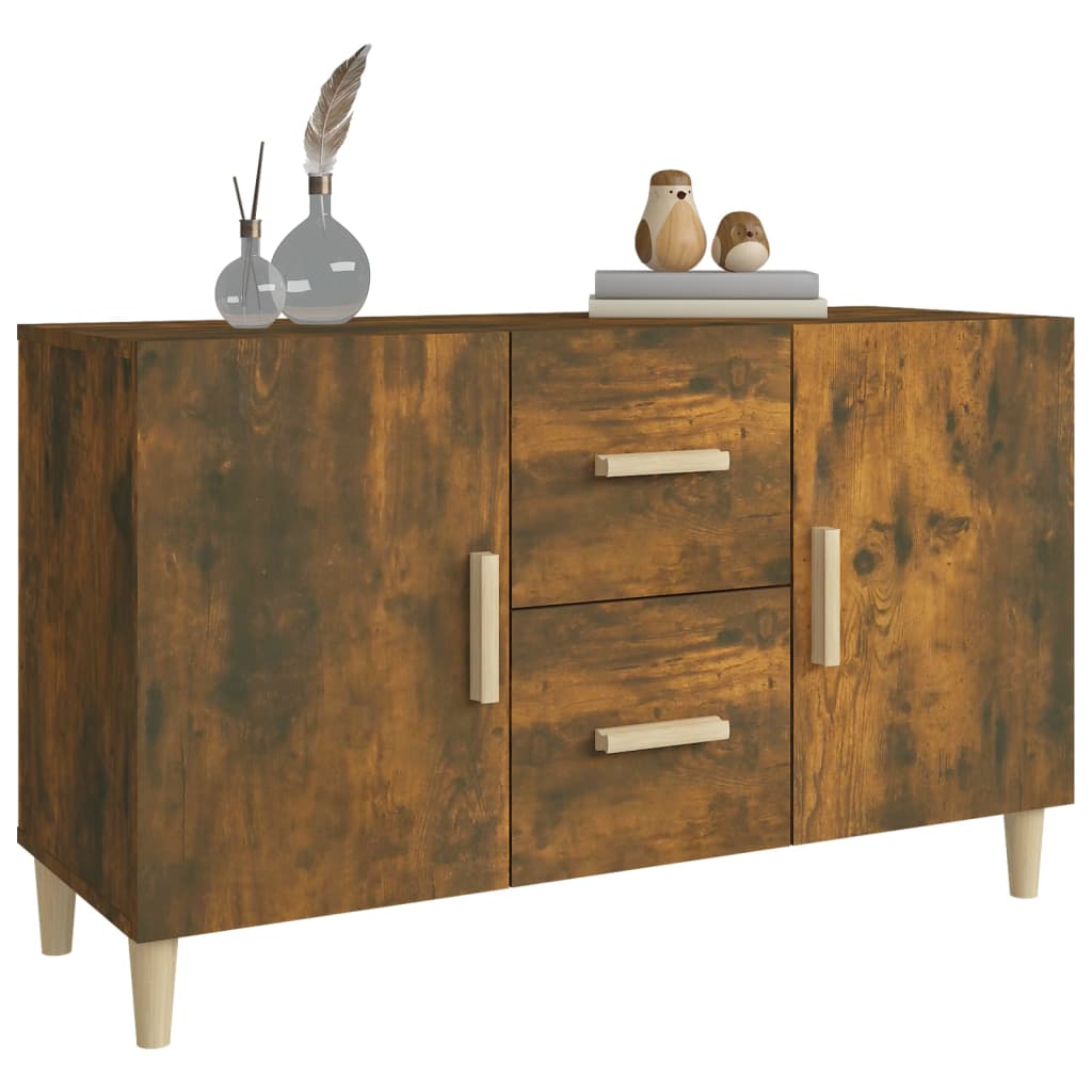 Komoda boja dimljenog hrasta 100 x 36 x 60 cm konstruirano drvo