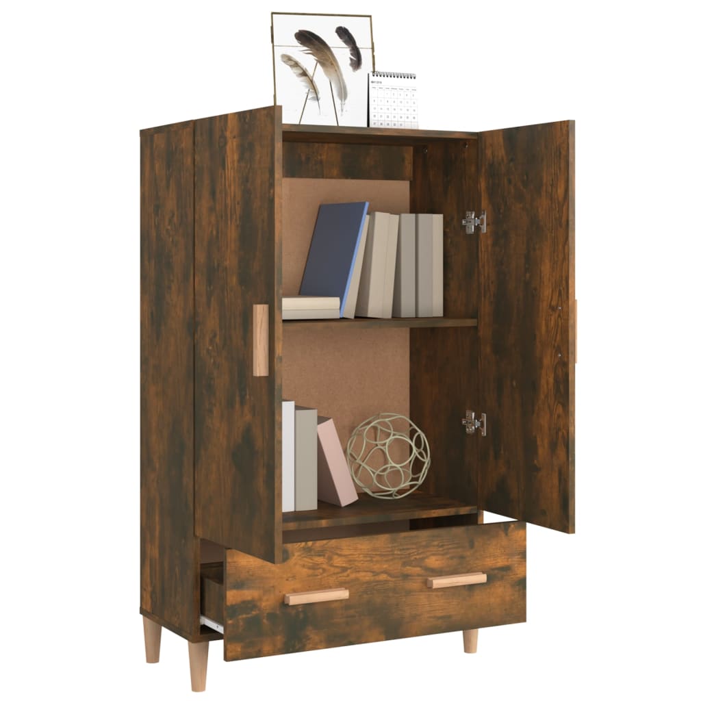 Komoda boja dimljenog hrasta 70 x 31 x 115 cm konstruirano drvo