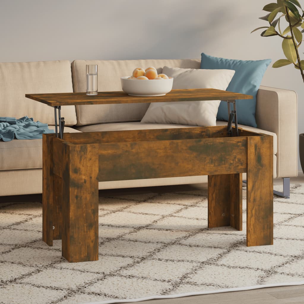 Stolić za kavu boja hrasta 101x49x52 cm konstruirano drvo