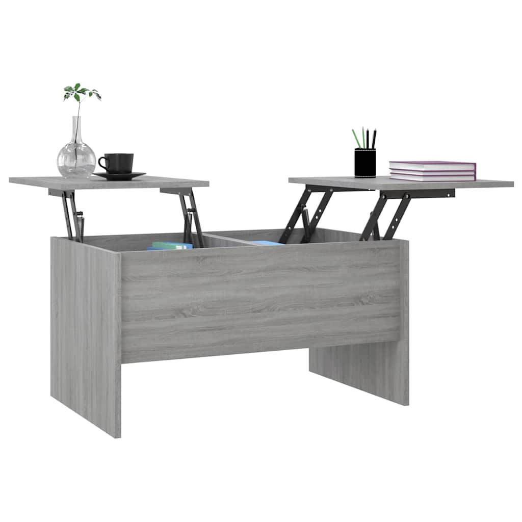 Stolić za kavu boja hrasta 80x50x42,5 cm konstruirano drvo