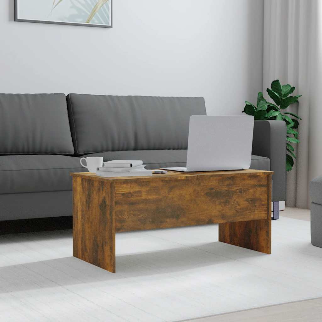 Stolić za kavu boja hrasta 102x50,5x46,5 cm konstruirano drvo