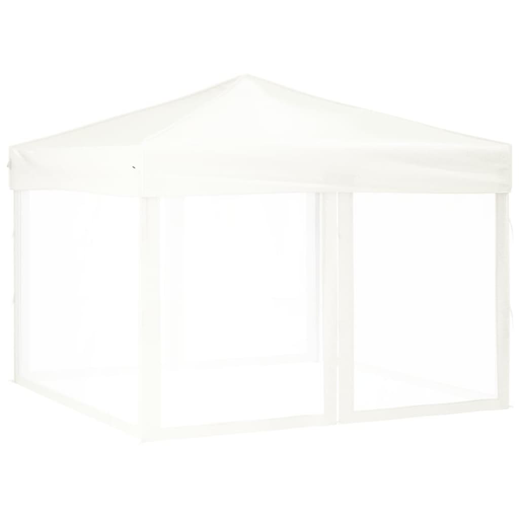 Sklopivi šator za zabave s bočnim zidovima 3 x 3 m bijeli