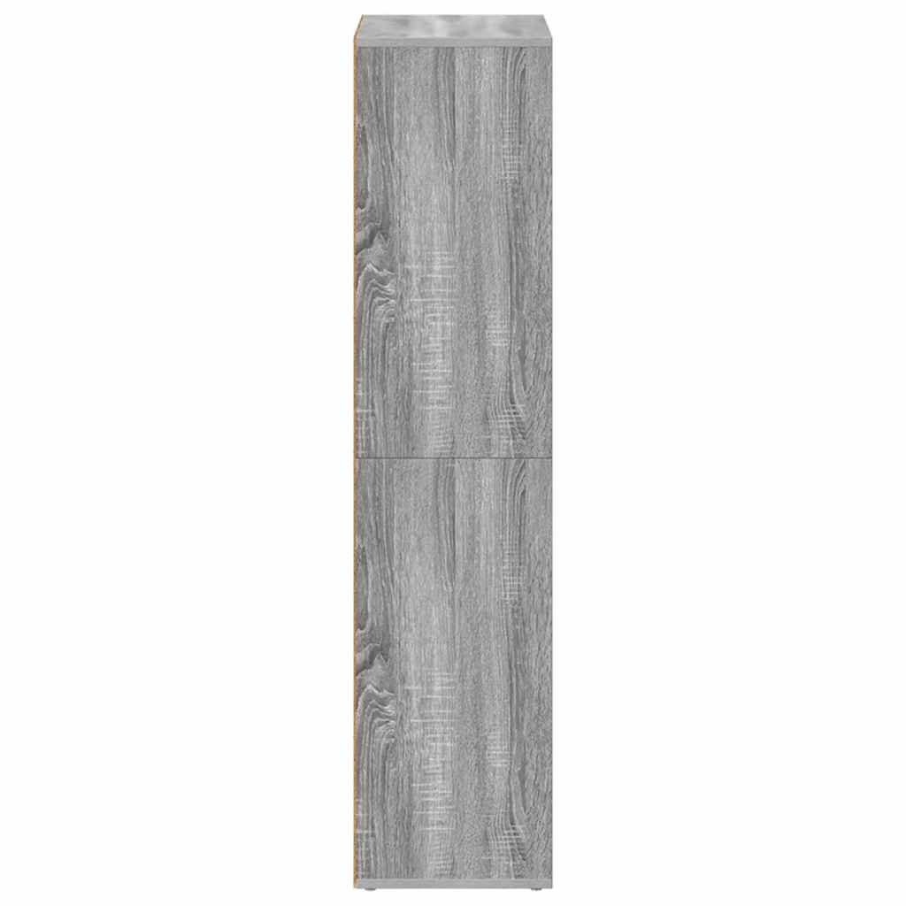 Ormarić za knjige / komoda siva boja hrasta 66x30x130 cm drveni