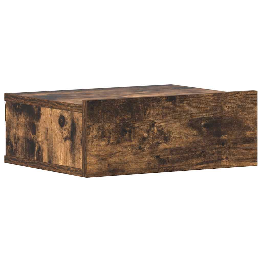 Viseći noćni ormarić boja dimljenog hrasta 40x30x15 cm drveni
