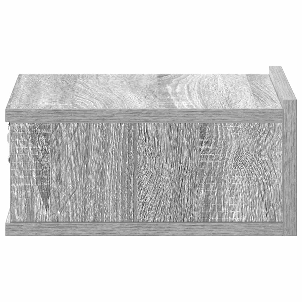 Viseći noćni ormarić boja hrasta 40x30x15 cm konstruirano drvo
