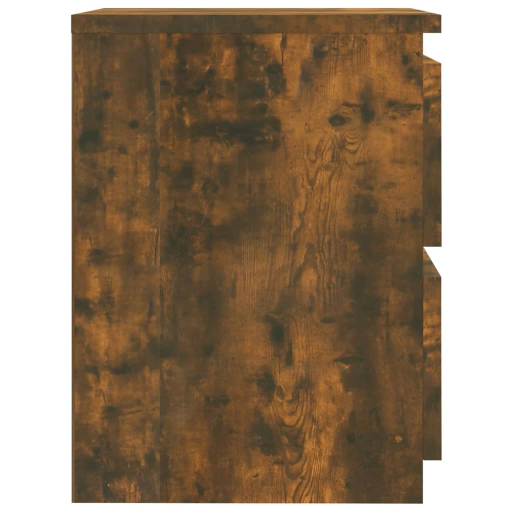 Noćni ormarići 2 kom boja dimljenog hrasta 30x30x40 cm drveni