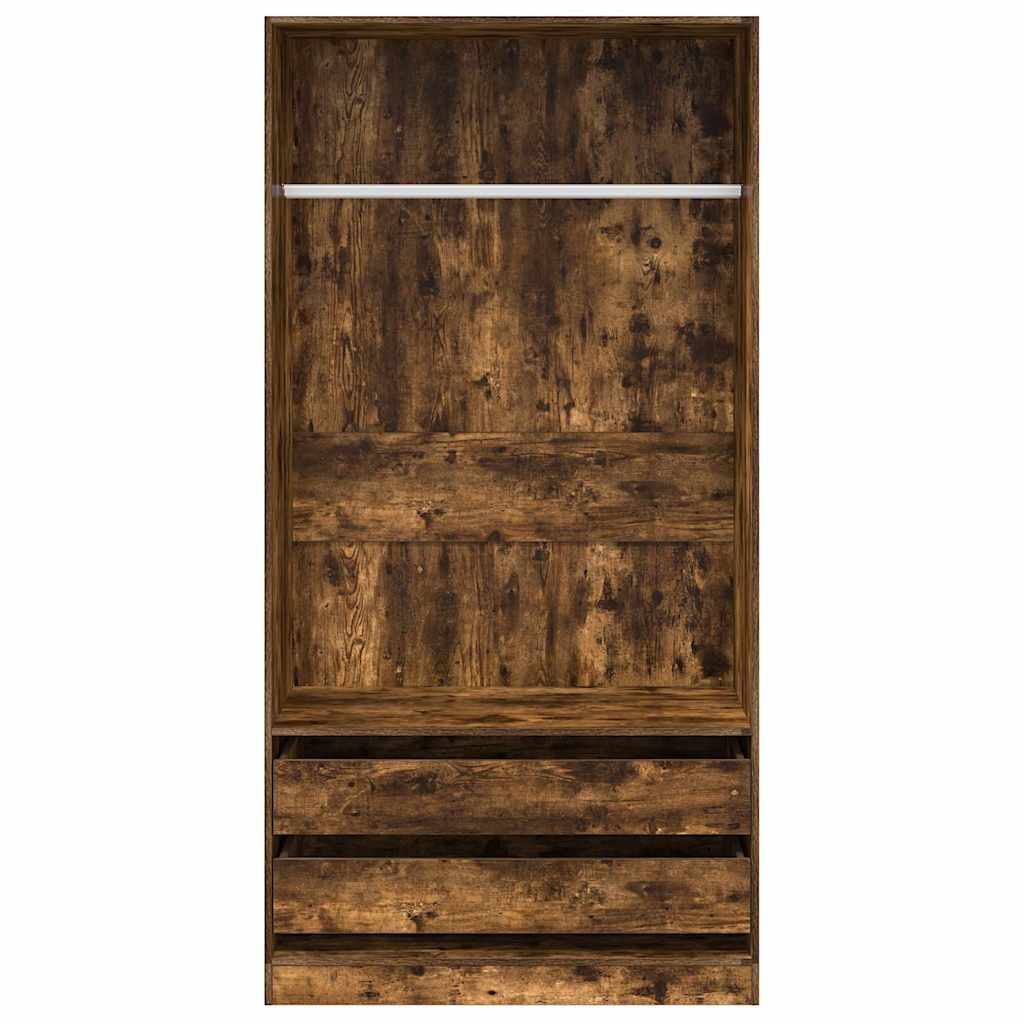 Ormar boja dimljenog hrasta 100 x 50 x 200 cm konstruirano drvo