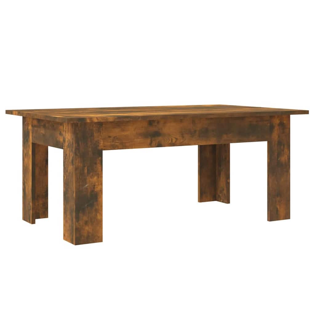Stolić za kavu dimljeni hrast 100x60x42 cm konstruirano drvo