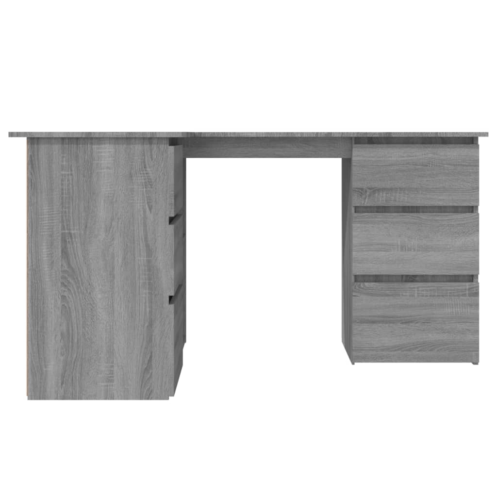 Radni stol boja hrasta sonome 145x100x76 cm konstruirano drvo