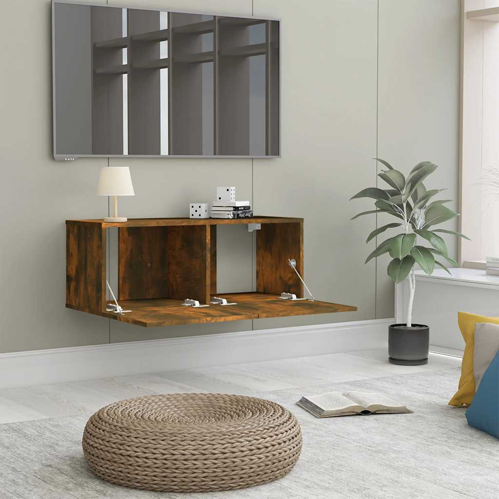 TV ormarić boja dimljenog hrasta 80x30x30 cm konstruirano drvo
