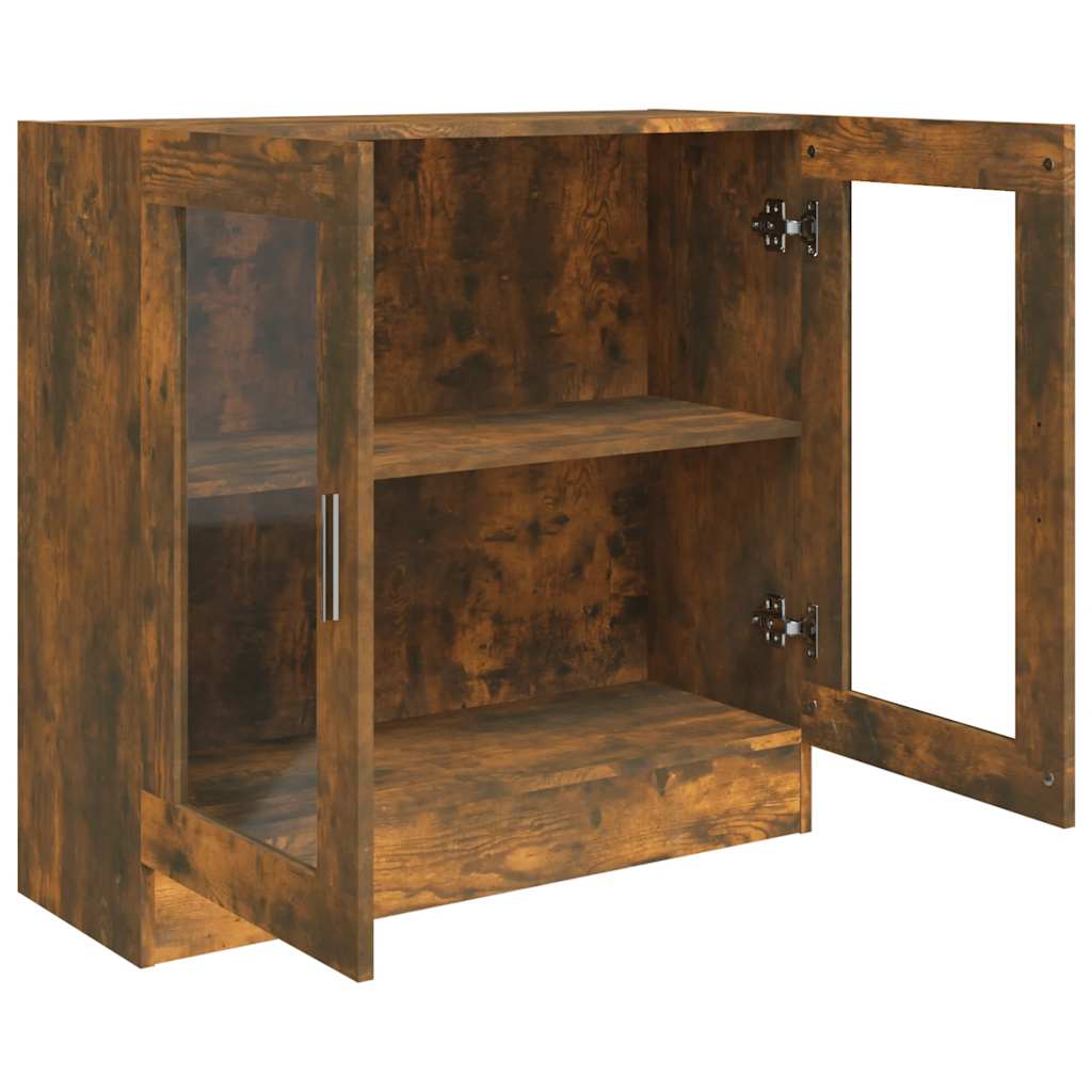 Vitrina boja dimljenog hrasta 82,5x30,5x80 cm konstruirano drvo