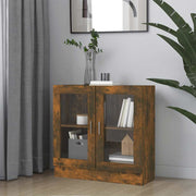 Vitrina boja dimljenog hrasta 82,5x30,5x80 cm konstruirano drvo